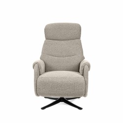 SILLÓN RELAX GIRATORIO ELECTRICO COLOR TAUPE TAMIKO PARA SALÓN ESTILO CONTEMPORÁNEO