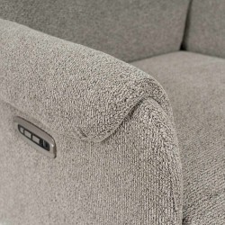 SILLÓN RELAX GIRATORIO ELECTRICO COLOR TAUPE TAMIKO PARA SALÓN ESTILO CONTEMPORÁNEO