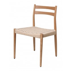 SILLA DE MADERA DE ROBLE BONNIE PARA COMEDOR ESTILO NÓRDICO