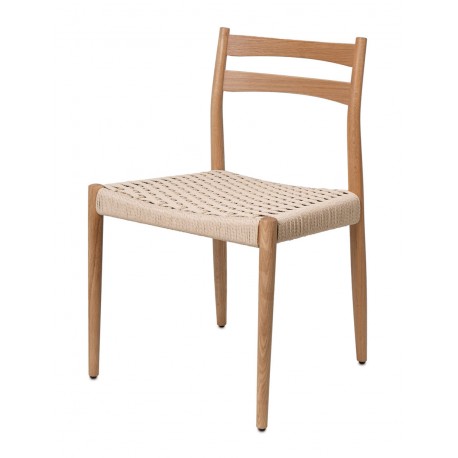 SILLA DE MADERA DE ROBLE BONNIE PARA COMEDOR ESTILO NÓRDICO