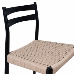 SILLA DE MADERA DE ROBLE BONNIE PARA COMEDOR ESTILO NÓRDICO