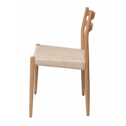 SILLA DE MADERA DE ROBLE BONNIE PARA COMEDOR ESTILO NÓRDICO