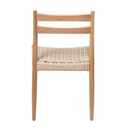 SILLA DE MADERA DE ROBLE BONNIE PARA COMEDOR ESTILO NÓRDICO