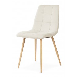 SILLA TAPIZADA EN TELA ANTIMANCHAS MINNIE PARA COMEDOR ESTILO NÓRDICO