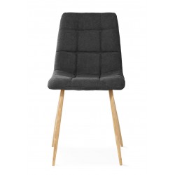 SILLA TAPIZADA EN TELA ANTIMANCHAS MINNIE PARA COMEDOR ESTILO NÓRDICO