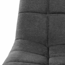 SILLA TAPIZADA EN TELA ANTIMANCHAS MINNIE PARA COMEDOR ESTILO NÓRDICO