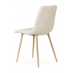 SILLA TAPIZADA EN TELA ANTIMANCHAS MINNIE PARA COMEDOR ESTILO NÓRDICO