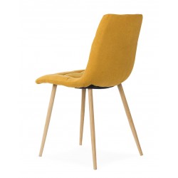 SILLA TAPIZADA EN TELA ANTIMANCHAS MINNIE PARA COMEDOR ESTILO NÓRDICO