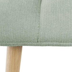 SILLA TAPIZADA EN TELA ANTIMANCHAS MINNIE PARA COMEDOR ESTILO NÓRDICO