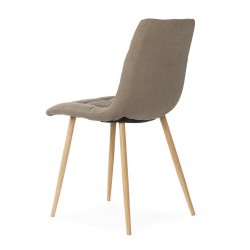 SILLA TAPIZADA EN TELA ANTIMANCHAS MINNIE PARA COMEDOR ESTILO NÓRDICO