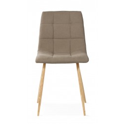 SILLA TAPIZADA EN TELA ANTIMANCHAS MINNIE PARA COMEDOR ESTILO NÓRDICO