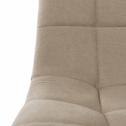 SILLA TAPIZADA EN TELA ANTIMANCHAS MINNIE PARA COMEDOR ESTILO NÓRDICO