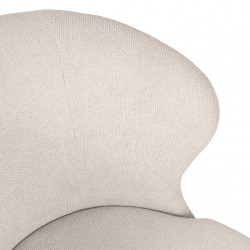 SILLA DE COMEDOR DE MADERA DE HAYA TANYA TAPIZADA PARA INTERIOR ESTILO ESCANDINAVO