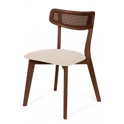 SILLA DE MADERA MACIZA SHIRLEY PARA COMEDOR ESTILO MID-CENTURY