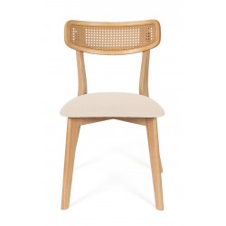 SILLA DE MADERA MACIZA SHIRLEY PARA COMEDOR ESTILO MID-CENTURY