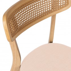 SILLA DE MADERA MACIZA SHIRLEY PARA COMEDOR ESTILO MID-CENTURY