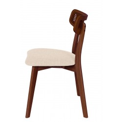 SILLA DE MADERA MACIZA SHIRLEY PARA COMEDOR ESTILO MID-CENTURY