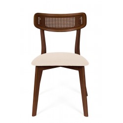 SILLA DE MADERA MACIZA SHIRLEY PARA COMEDOR ESTILO MID-CENTURY