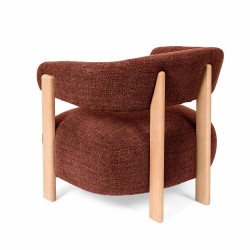 BUTACA DE MADERA DE HAYA MANILA PARA SALÓN ESTILO CONTEMPORÁNEO