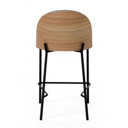 TABURETE DE METAL AIDAN COLOR GRIS PARA COCINA O BARRA ESTILO CONTEMPORÁNEO