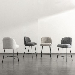 TABURETE DE METAL NELSON PARA COCINA O BARRA ESTILO CONTEMPORÁNEO