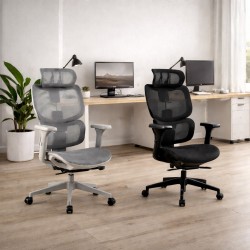SILLA CON RUEDAS DE OFICINA ERGONÓMICA DE MALLA TORONTO PARA ESPACIO DE TRABAJO MODERNO