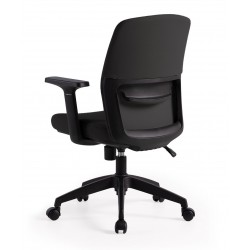 SILLA DE OFICINA CON RUEDAS TAPIZADA MARYLAND PARA ESCRITORIO MODERNO