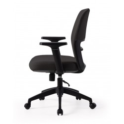 SILLA DE OFICINA CON RUEDAS TAPIZADA MARYLAND PARA ESCRITORIO MODERNO