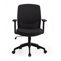 SILLA DE OFICINA CON RUEDAS TAPIZADA MARYLAND PARA ESCRITORIO MODERNO