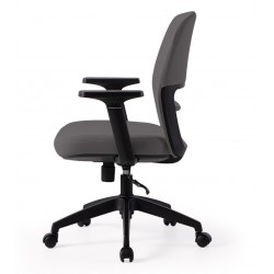 SILLA DE OFICINA CON RUEDAS TAPIZADA MARYLAND PARA ESCRITORIO MODERNO