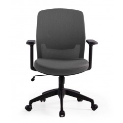 SILLA DE OFICINA CON RUEDAS TAPIZADA MARYLAND PARA ESCRITORIO MODERNO