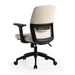 SILLA DE OFICINA CON RUEDAS TAPIZADA MARYLAND PARA ESCRITORIO MODERNO
