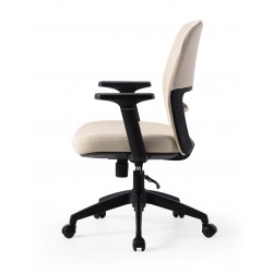 SILLA DE OFICINA CON RUEDAS TAPIZADA MARYLAND PARA ESCRITORIO MODERNO