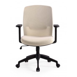 SILLA DE OFICINA CON RUEDAS TAPIZADA MARYLAND PARA ESCRITORIO MODERNO