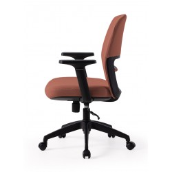 SILLA DE OFICINA CON RUEDAS TAPIZADA MARYLAND PARA ESCRITORIO MODERNO