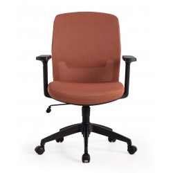 SILLA DE OFICINA CON RUEDAS TAPIZADA MARYLAND PARA ESCRITORIO MODERNO
