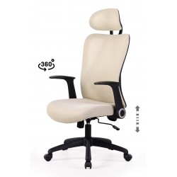 SILLA DE OFICINA CON RUEDAS TAPIZADA MONTREAL PARA ESCRITORIO MODERNO