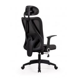 SILLA DE OFICINA CON RUEDAS TAPIZADA MONTREAL PARA ESCRITORIO MODERNO