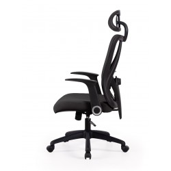 SILLA DE OFICINA CON RUEDAS TAPIZADA MONTREAL PARA ESCRITORIO MODERNO