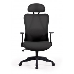 SILLA DE OFICINA CON RUEDAS TAPIZADA MONTREAL PARA ESCRITORIO MODERNO