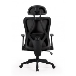 SILLA DE OFICINA CON RUEDAS TAPIZADA MONTREAL PARA ESCRITORIO MODERNO