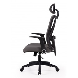 SILLA DE OFICINA CON RUEDAS TAPIZADA MONTREAL PARA ESCRITORIO MODERNO