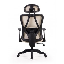 SILLA DE OFICINA CON RUEDAS TAPIZADA MONTREAL PARA ESCRITORIO MODERNO