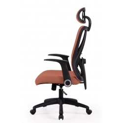 SILLA DE OFICINA CON RUEDAS TAPIZADA MONTREAL PARA ESCRITORIO MODERNO