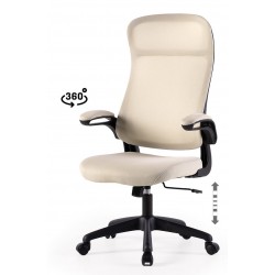 SILLA DE OFICINA TAPIZADA CON RUEDAS SORBONNE PARA ESCRITORIO ESTILO CONTEMPORÁNEO