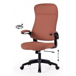 SILLA DE OFICINA TAPIZADA CON RUEDAS SORBONNE PARA ESCRITORIO ESTILO CONTEMPORÁNEO