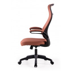 SILLA DE OFICINA TAPIZADA CON RUEDAS SORBONNE PARA ESCRITORIO ESTILO CONTEMPORÁNEO