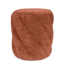 PUFF TAPIZADO DEREK EN TEJIDO TEDDY