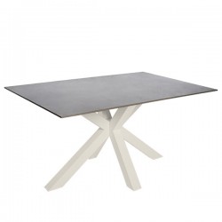 MESA JOYCE DE PORCELANICO Y ACERO