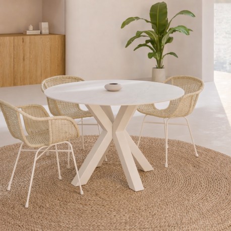 MESA DE COMEDOR FIORELLA DE PORCELANICO